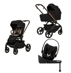 Carucior cu landou pliabil Como Adamex Satin 4in1 cu Cybex Cloud G3 Plus isofix