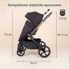 Carucior cu landou pliabil Como Adamex Satin 4in1 cu Cybex Cloud G3 Plus isofix