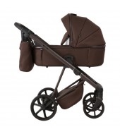 Carucior 3 in 1 Delta Natura Collection Adamex Coffee cu scoica testata ADAC