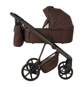 Carucior 3 in 1 Delta Natura Collection Adamex Coffee cu scoica testata ADAC