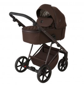 Carucior 3 in 1 Delta Natura Collection Adamex Coffee cu scoica testata ADAC