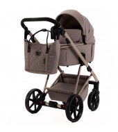 Carucior 3 in 1 Delta Natura Collection Adamex Cappucino cu scoica testata ADAC