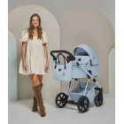 Carucior 3 in 1 Delta Natura Collection Adamex Sky cu scoica testata ADAC