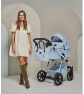 Carucior 3 in 1 Delta Natura Collection Adamex Sky cu scoica testata ADAC