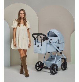 Carucior 3 in 1 Delta Natura Collection Adamex Sky cu scoica testata ADAC