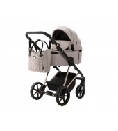 Carucior 3 in 1 Delta Adamex Deluxe Beige TK803 cu scoica testata ADAC