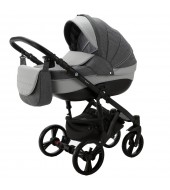 Carucior 3 in 1 ENCORE 2 Adamex Grey Jeans AZ2 cu scoica testata ADAC