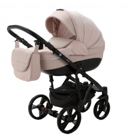 Carucior 3 in 1 ENCORE 2 Adamex Beige Cream AZ5 cu scoica testata ADAC