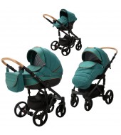 Carucior 3 in 1 ENCORE 2 Adamex Green Art EN1 cu scoica testata ADAC