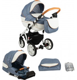 Carucior copii 3 in 1 Encore Adamex Jeans X10