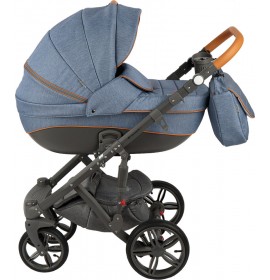 Carucior copii 3 in 1 Adamex Encore 2 Denim Sense X2
