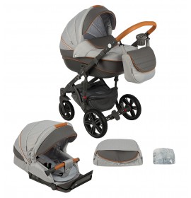 Carucior copii 3 in 1 Encore 2 Adamex Grey Passion X4