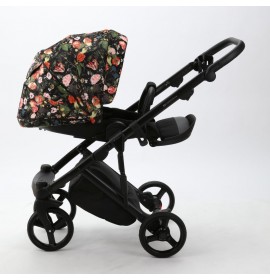 Carucior 3 in 1 Lumi Air Adamex Black Flowers FL1