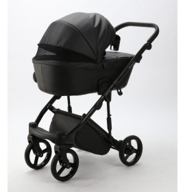 Carucior 3 in 1 Lumi Air Adamex Deluxe Black Leather SA2