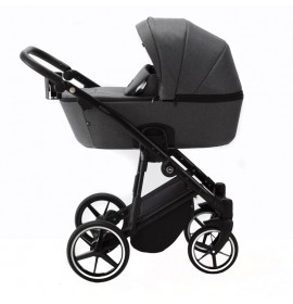 Noul carucior copii 3 in 1 Mobi Air Adamex Graphite TK57 cu scoica testata ADAC