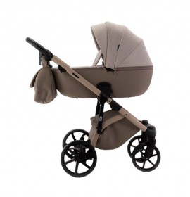 Carucior copii 3 in 1 Nola Natura Collection Adamex Cappucino cu scoica testata ADAC