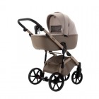 Carucior copii 3 in 1 Nola Natura Collection Adamex Cappucino cu scoica testata ADAC