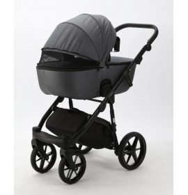 Carucior copii 3 in 1 Nola Adamex Grey PS86 cu scoica testata ADAC