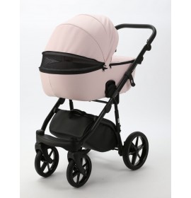 Carucior copii 3 in 1 Nola Adamex Deluxe Rose Leather SA15 cu scoica testata ADAC