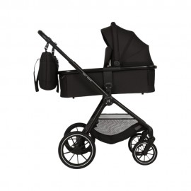  Carucior Copii Adamex Nova Black 4in1 cu scoica Cybex Cloud G plus ADAC si isofix