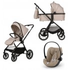 Carucior Copii Adamex Nova Beige 3in1 cu scoica Cybex Cloud G plus ADAC