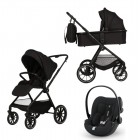 Carucior Copii Adamex Nova Black 3in1 cu scoica Cybex Cloud G plus ADAC