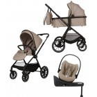 Carucior Copii Adamex Nova Cappucino 4in1 cu scoica Cybex Cloud G plus ADAC si isofix