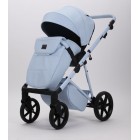 Carucior 3 in 1 Quantum Adamex Natura Baby Blue cu scoica testata ADAC