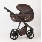 Carucior 3 in 1 Quantum Adamex Natura Coffee cu scoica testata ADAC