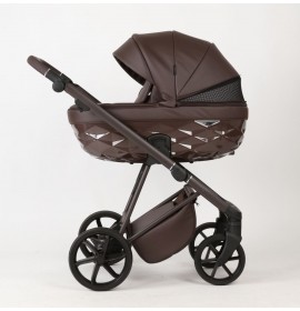 Carucior 3 in 1 Quantum Adamex Natura Coffee cu scoica testata ADAC