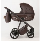 Carucior 3 in 1 Quantum Adamex Natura Coffee cu scoica testata ADAC