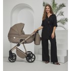 Carucior 3 in 1 Quantum Adamex Natura Beige cu scoica testata ADAC