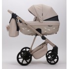 Carucior 3 in 1 Quantum Adamex Natura Beige cu scoica testata ADAC