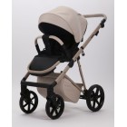 Carucior 3 in 1 Quantum Adamex Natura Beige cu scoica testata ADAC