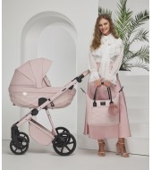 Carucior 3 in 1 Quantum Adamex Natura Rose cu scoica testata ADAC