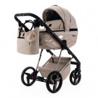 Carucior 3 in 1 Quantum Adamex Deluxe Beige Star 155 cu scoica testata ADAC