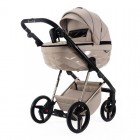 Carucior 3 in 1 Quantum Adamex Deluxe Beige Star 155 cu scoica testata ADAC
