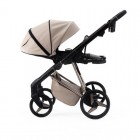 Carucior 3 in 1 Quantum Adamex Deluxe Beige Star 155 cu scoica testata ADAC