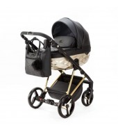 Carucior 3 in 1 Quantum Adamex Deluxe Black Star 102 cu scoica testata ADAC