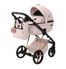 Carucior 3 in 1 Quantum Adamex Deluxe Rose Star 134 cu scoica testata ADAC