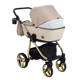 Carucior copii 3 in 1 Reggio Adamex Special Edition Gold Cream Y847