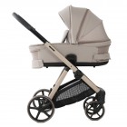 Carucior copii Sigma Natura Cappucino Adamex 3 in 1 cu scoica testata ADAC