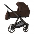 Carucior copii Sigma Natura Coffee Adamex 3 in 1 cu scoica testata ADAC