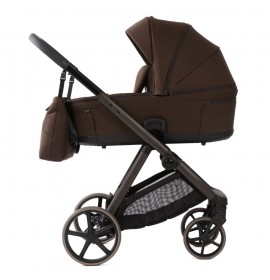 Carucior copii Sigma Natura Coffee Adamex 3 in 1 cu scoica testata ADAC