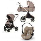 Spark Adamex Champagne-Latte 3in1 cu scoica Cybex Cloud G plus ADAC