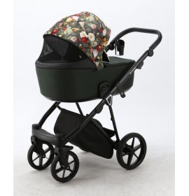 Carucior 3 in 1 Porto Adamex Special Edition Green Flowers FL6