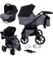 Carucior copii 3 in 1 Boston City Life cu scoica Cosmo Avionaut testata ADAC