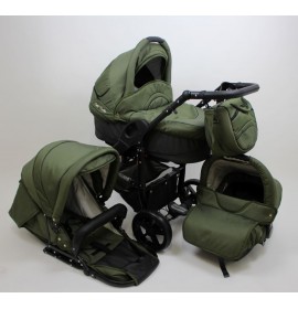 Carucior copii 3 in 1 Carlo EXCLUSIVE Army