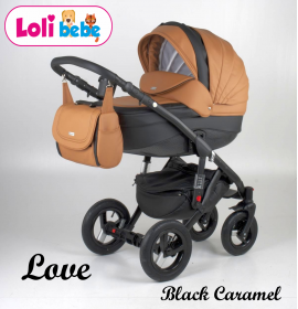 Carucior copii 3 in 1 Lolibebe LOVE Black Caramel