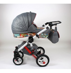 Carucior copii 3 in 1 LoliBebe Love Cosmics